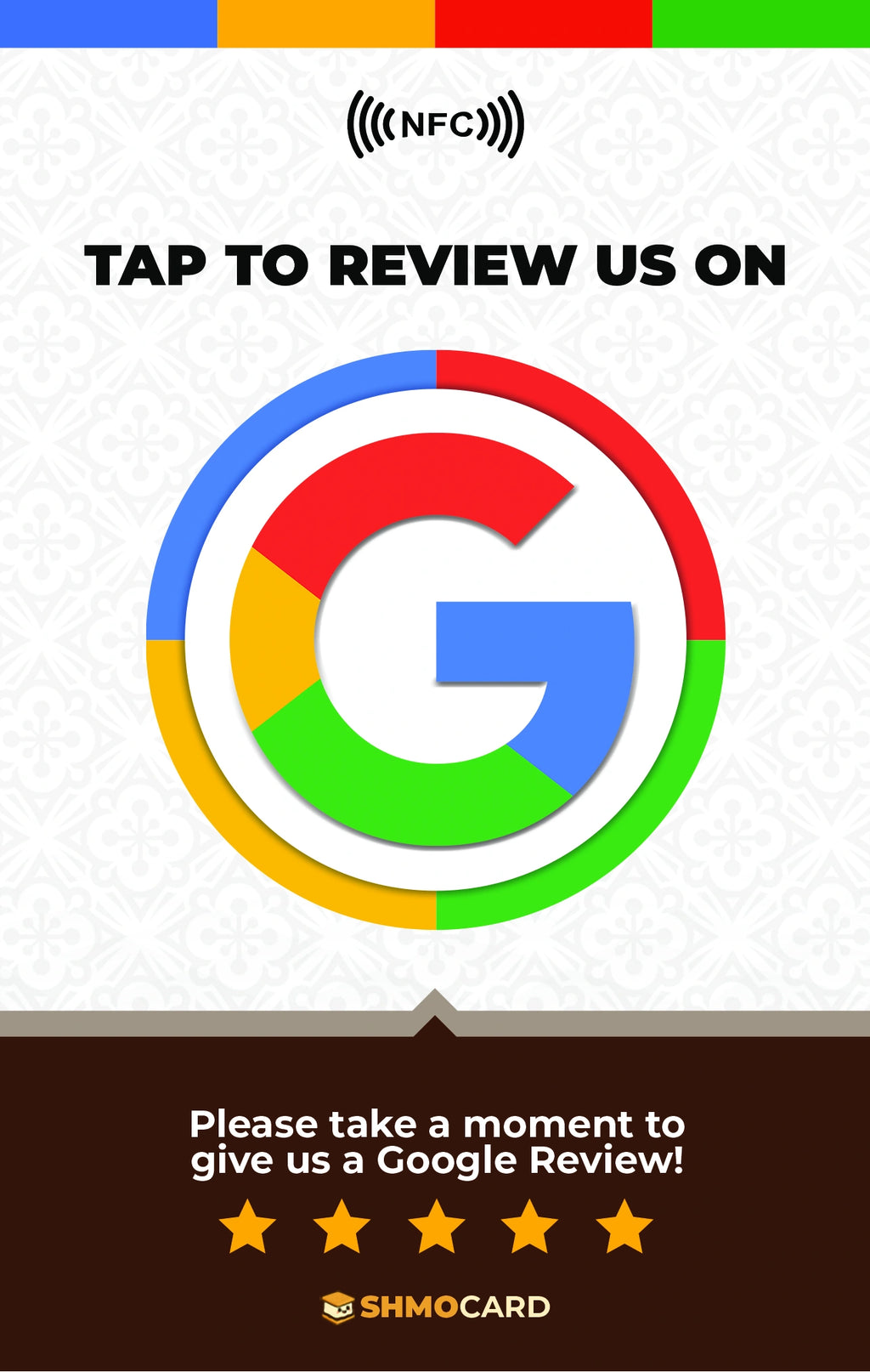 Multicolor Review Card for Google Business
