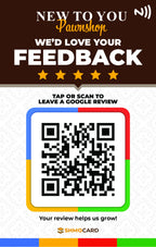 Multicolor Review Card for Google Business