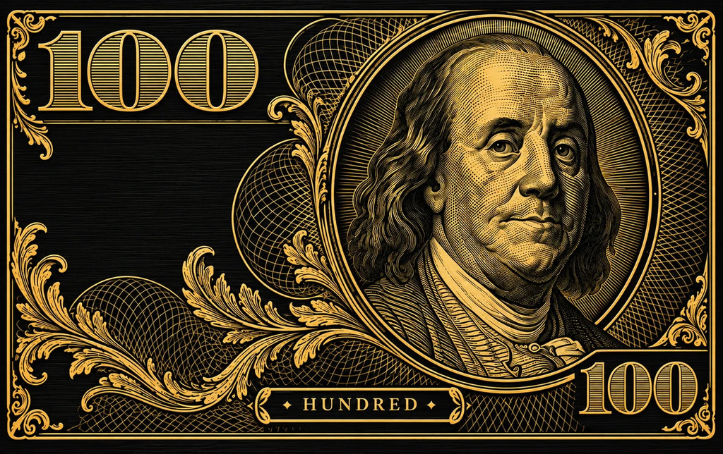 ShmoBiz Black Gold Hundred card front artwork preview