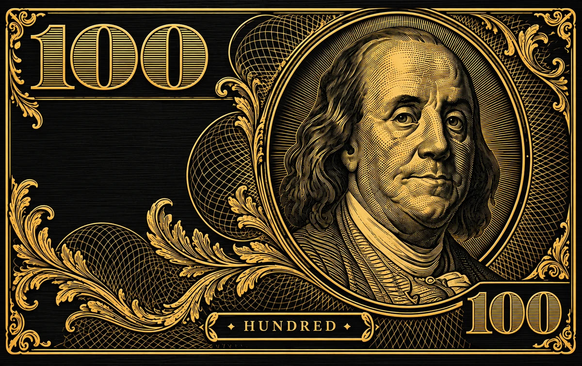 ShmoBiz Black Gold Hundred card front artwork preview